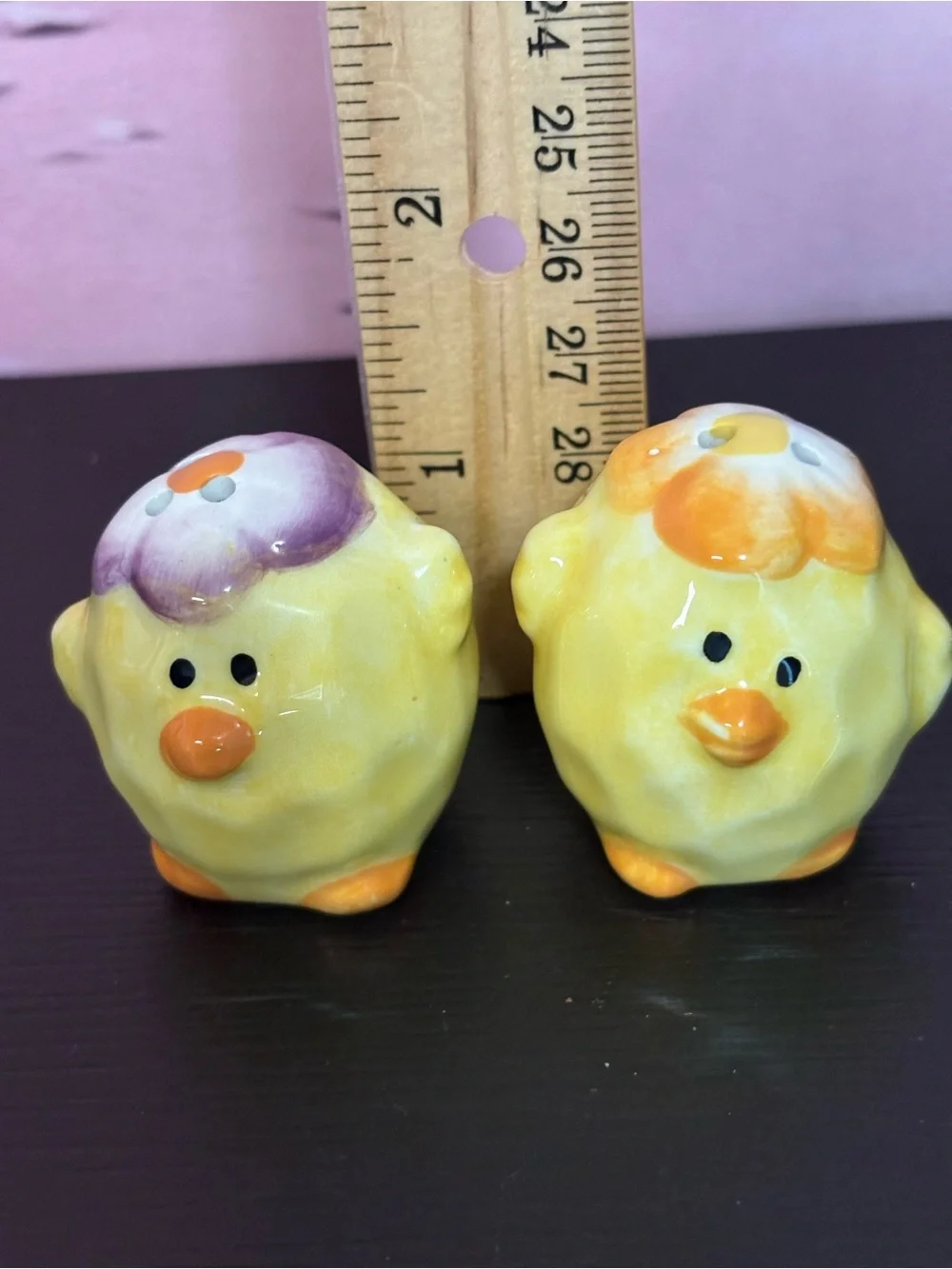 Novelty Chic Salt and Pepper shakers. Easter. Preowned.